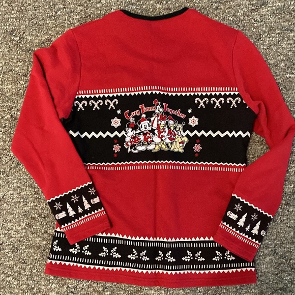 Disney Bradford Exchange Cozy Times Together Christmas Button Down M - Picture 4 of 5